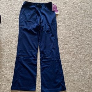 Healing hands bootcut pants for women navy blue